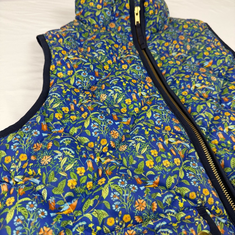 J.Crew x Liberty of London Catesby Floral Excursion Vest Quilted Puffer Small - Picture 10 of 14